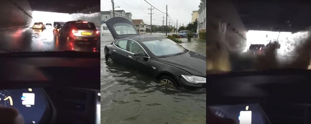 Mobil listrik Tesla kena banjir di Kazakhstan