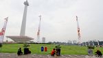 Sambut HUT DKI, Kawasan Monas Dipercantik