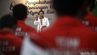 Kontingen ini dilepas oleh Menteri Pemuda dan Olahraga Imam Nahrawi.