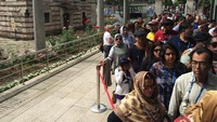 Foto: Museum bisa dikunjungi traveler sejak pukul 09.00-19.00 waktu setempat. Karena ini termasuk salah satu objek wisata favorit di Istanbul, traveler harus siap-siap antre panjang untuk masuk (Angga/detikTravel)