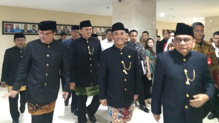 Ahok dan Tjahjo Hadiri Rapat Paripurna Istimewa HUT ke-489 Jakarta