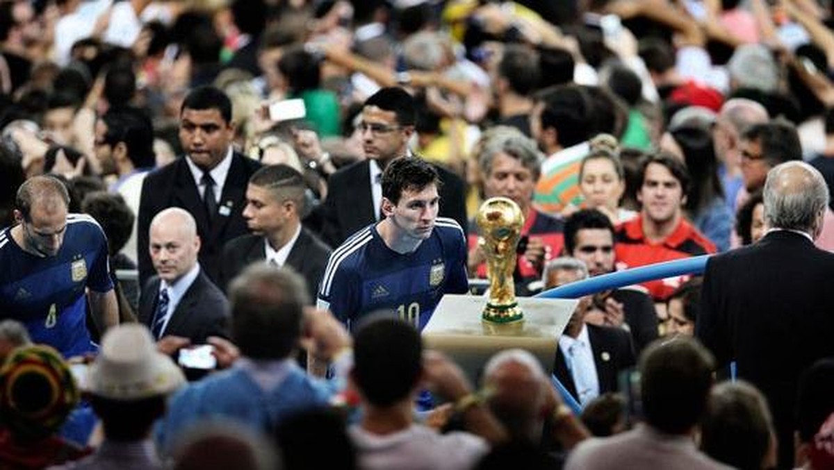 Lionel Messi di Piala Dunia 2014 (Foto: Bao Tailiang/Reuters)