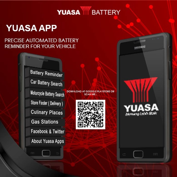 Ganti dan Cek Aki Kendaraanmu Secara Tepat Waktu dengan Yuasa Apps