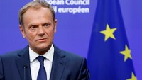 Presiden Uni Eropa Donald Tusk mengenang Hawking dengan mengutip perkataan ilmuwan tersebut lewat Twitter (Foto: REUTERS/Francois Lenoir)