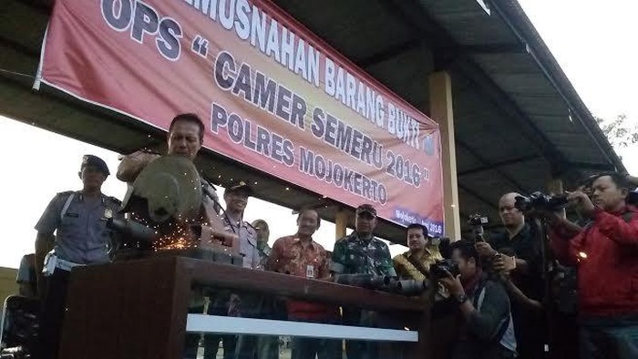 Hasil Operasi Camer Semeru 2016 Dimusnahkan