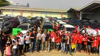 Peserta Daihatsu Sahabat Mudik 2016 foto bersama. Ist/Daihatsu.