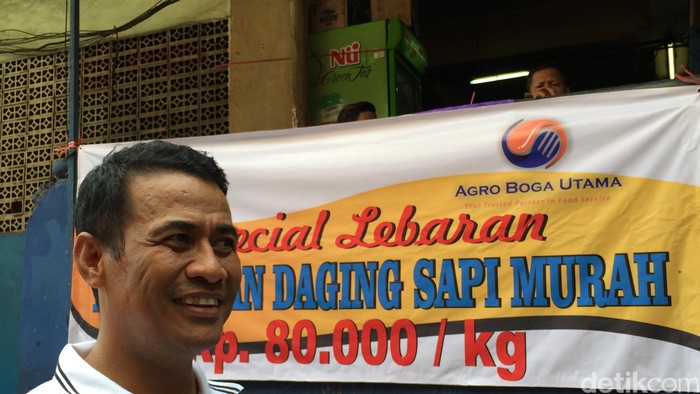Blusukan di Pasar Minggu, Mentan: Harga Daging Sudah Rp 80.000/kg