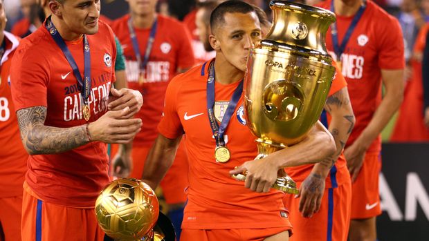 Timnas Chile berstatus sebagai juara bertahan.