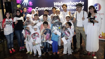 Komunitas Welovehonda Bukber dan Berbagi