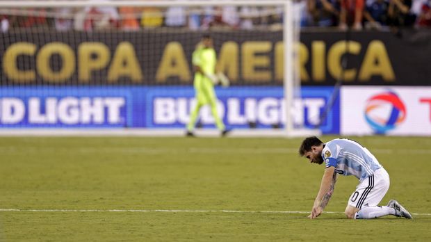 Lionel Messi gagal memberikan kemenangan untuk timnas Argentina di Copa America 2016.