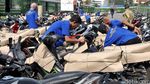 Motor Pemudik Diangkut Kereta