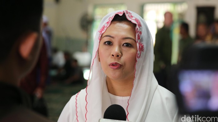 Yenny Wahid di Masjid Al Fataa, Menteng, Jakarta, Selasa (28/6/2016).