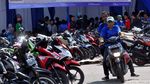 Motor Pemudik Diangkut Kereta
