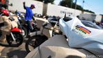 Motor Pemudik Diangkut Kereta