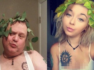 Foto Konyol Ayah yang Tiru Selfie Putrinya Ini Jadi Viral di Media Sosial
