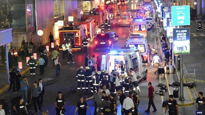 3 Bom Bunuh Diri Guncang Bandara Attaturk Turki