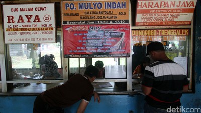 H-6 Terminal Pulo Gadung Relatif Sepi Pemudik
