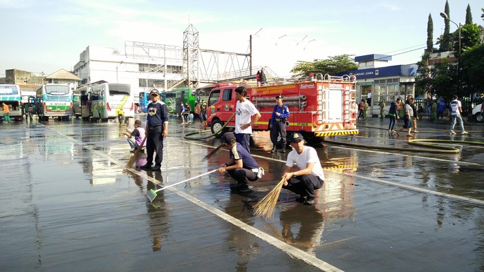 Cling! Begini Kondisi Terminal Cicaheum Usai Dibersihkan Tim Gabungan
