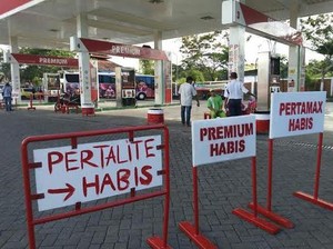 H-5, SPBU di Probolinggo Kehabisan Stok BBM Jenis Premium dan Pertalite