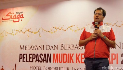 Telkomsel Lepas Pemudik Kereta Api