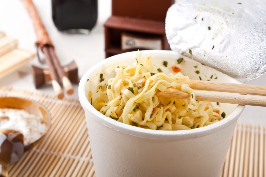 Instant Udon Noodle Soup at your Desk - Photographed on a Hasselblad H3D11-39 megapixel Camera System