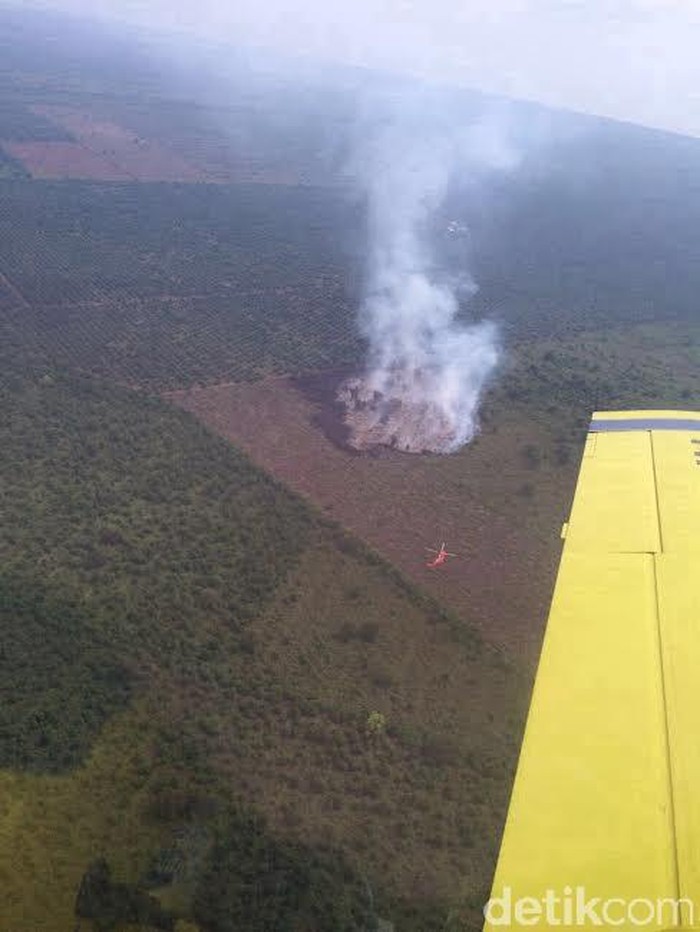 Kebakaran Lahan, 1 Ton Garam Disebar di Langit Riau untuk Hujan Buatan