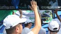 Sebanyak 185 bus diberangkatkan untuk mengantarkan para pemudik