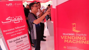Vending Machine.  Foto: Telkomsel