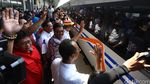 Djarot Lepas Pemudik Di Stasiun Senen