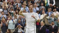 Tiket ke babak empat besar didapat Murray setelah bertarung dua jam dan 21 menit. REUTERS/Toby Melville.