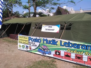 Ada Rest Area Nyaman Bagi Pemudik di Alun-alun Limbangan Garut