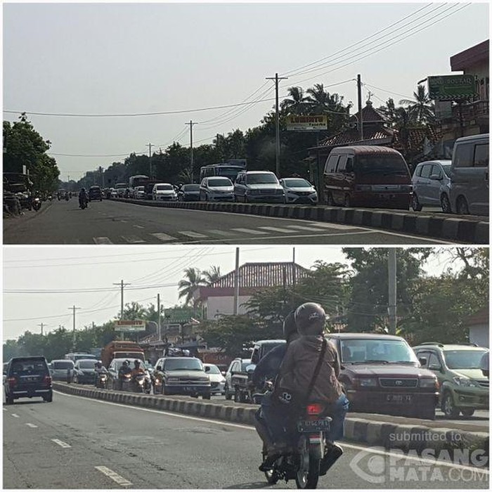 Pemudik Kena Macet 5 Km di Jembatan Sipait Pekalongan