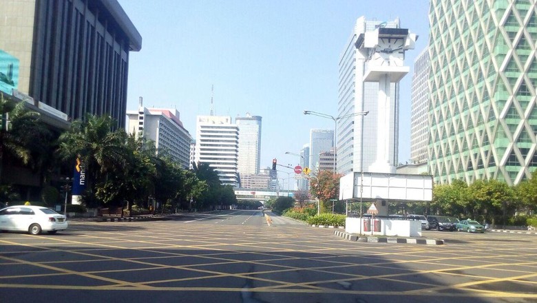 Lengangnya Jalanan Jakarta di Hari Raya Idul Fitri 