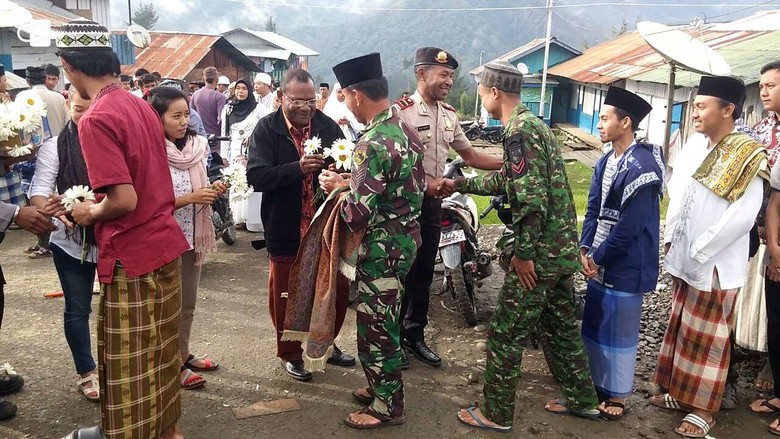 Begini Rukunnya Umat Kristen dan Islam di Ilaga Papua Saat 