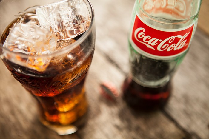 Cola Glass, top view.