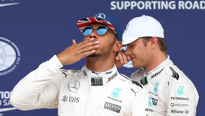 Komentar Hamilton soal Pole dan Hubungannya dengan Rosberg Saat Ini