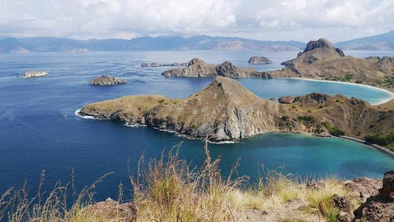 Foto: Pemandangan Pulau Padar dari ketinggian (Kurnia/detikTravel) Foto: Pemandangan Pulau Padar dari ketinggian (Kurnia/detikTravel)