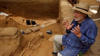 Tim ekspedisi kini akan menyelidiki DNA, radiokarbon dan tes lainnya untuk memastikan asal-usul orang-orang Filistin tersebut. Amir Cohen/Reuters/detikFoto
