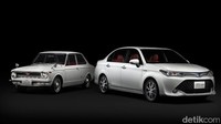 Corolla jadul dan Corolla modern. Bedanya jauh ya? Foto: Toyota