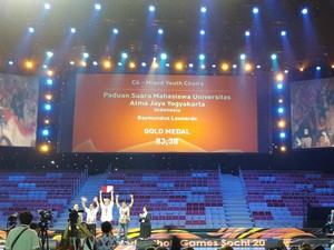 Paduan Suara Mahasiswa Yogyakarta Raih 2 Medali Emas di Rusia