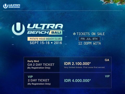 Tiket Ultra Bali 2016 Dijual Mulai Rp 2,1 Juta