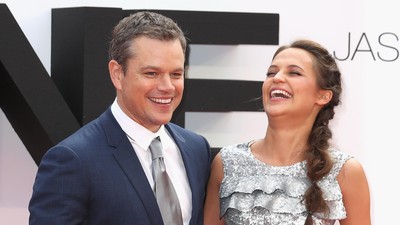 Keserasian Alicia Vikander dan Matt Damon di Pemutaran Jason Bourne