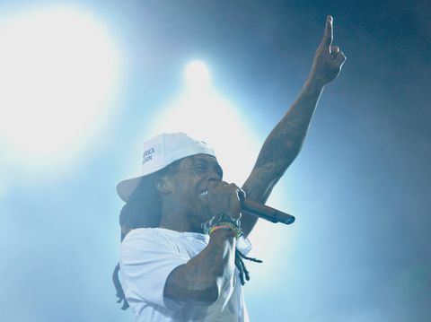 INDIO, CA - APRIL 22:  Recording artist Lil Wayne performs onstage during day 1 of the 2016 Coachella Valley Music & Arts Festival Weekend 2 at the Empire Polo Club on April 22, 2016 in Indio, California.  (Photo by Michael Tullberg/Getty Images for Coachella)