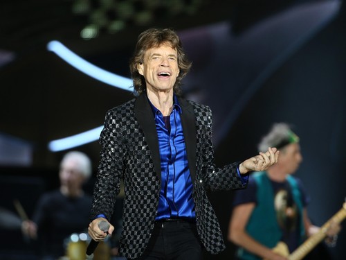 AUCKLAND, NEW ZEALAND - NOVEMBER 22: Lead Singer Mick Jagger in action as The Rolling Stones perform live at Mt Smart Stadium on November 22, 2014 in Auckland, New Zealand. (Photo by Fiona Goodall/Getty Images)