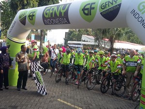 300 Pegowes Ramaikan Launching GFNY di Jakarta
