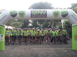 Launching GFNY Indonesia: Ada yang Pemanasan, Sebagian Cari Obat Kekecewaan