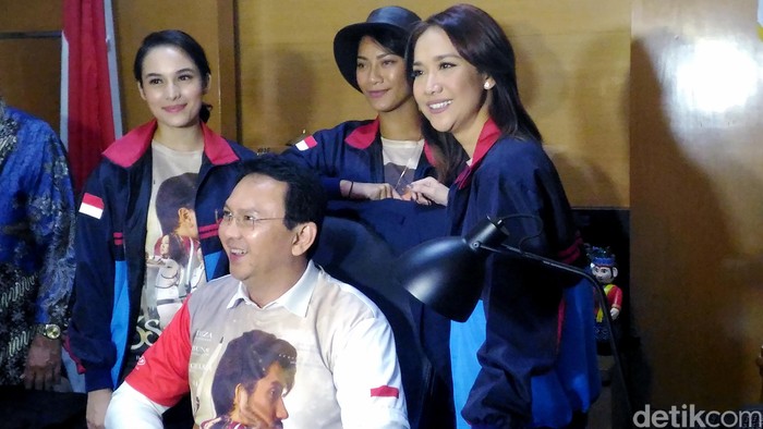 Keseruan Pemain 3 Srikandi Bertemu Ahok