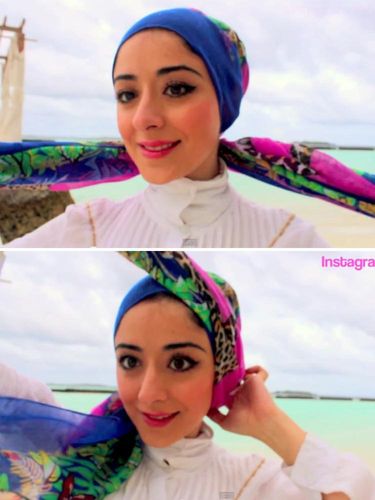 Tutorial Hijab Turban untuk Liburan ke Pantai