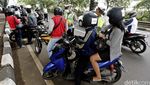 Puluhan Motor Terjaring Razia di Jalan Simatupang