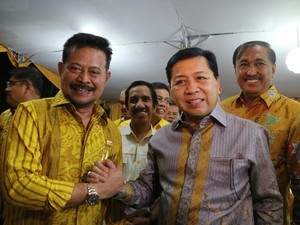 Setya Novanto Hadiri Halalbihalal Bersama Syahrul Yasin Limpo